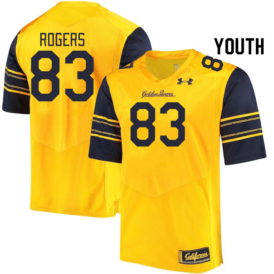 Youth #83 Chris Rogers California Golden Bears College Football Jerseys Stitched Sale-Gold